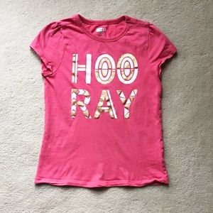 Crazy 8 Girls Hooray Pink Shirt